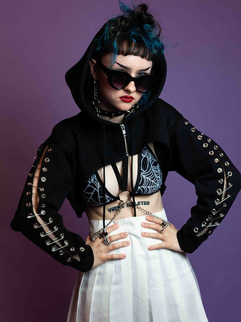 Current mood shop chained hoodie