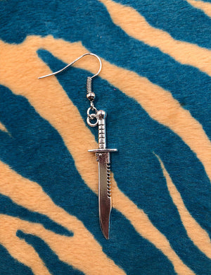 KNIFE ON HOOK EARRING