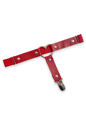 EXIT HEART RED LEG GARTER