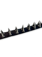 BLACK CHOKER WITH SPIKES DOUBLE