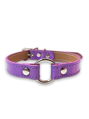 FUNK PLUS HOLO PURPLE O RING CHOKER CK169