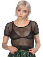 BANNED TEMPTRESS MESH CROP TOP TP10174