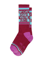 GUMBALL POODLE MY CAT SAYS YOU'RE DUMB SOCKS